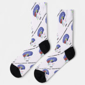 Neurologisch überlastet im Gehirn Anatomie Socken (Linkes Detail)