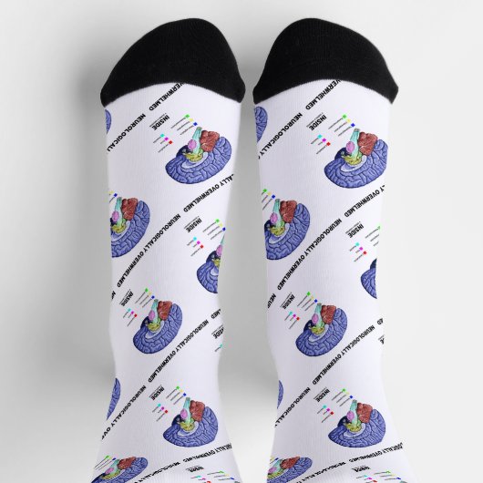 Neurologisch überlastet im Gehirn Anatomie Socken (Oben)