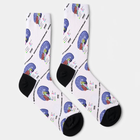 Neurologisch überlastet im Gehirn Anatomie Socken (Rechts)