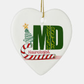 NEUROLOGIST MERRY CHRISTMAS NEUROLOGY KERAMIKORNAMENT (Rechts)