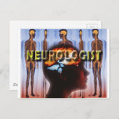 NEUROLOGISTISCHE NEUROLOGIE POSTKARTE (Vorne/Hinten)