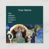 NEUROMANCER, Astrologe, Psychischer Leser, Blue Gr Quadratische Visitenkarte (Vorderseite)