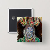 NEUROMANCER, blau rot Button (Vorne & Hinten)