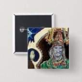 NEUROMANCER, blau rot Button (Vorne & Hinten)