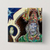 NEUROMANCER, blau rot Button (Vorderseite)