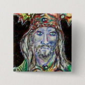 NEUROMANCER, blau rot Button (Vorderseite)