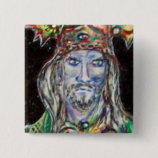 NEUROMANCER, blau rot Button (Vorderseite)