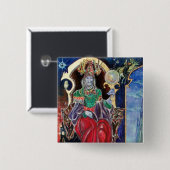 NEUROMANCER, blau rot Button (Vorne & Hinten)