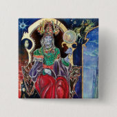 NEUROMANCER, blau rot Button (Vorderseite)