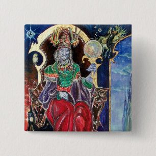 NEUROMANCER, blau rot Button