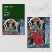 NEUROMANCER, blau, rot grün Visitenkarte (Vorne/Hinten)