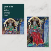 NEUROMANCER, blau, rot grün Visitenkarte (Vorne/Hinten)