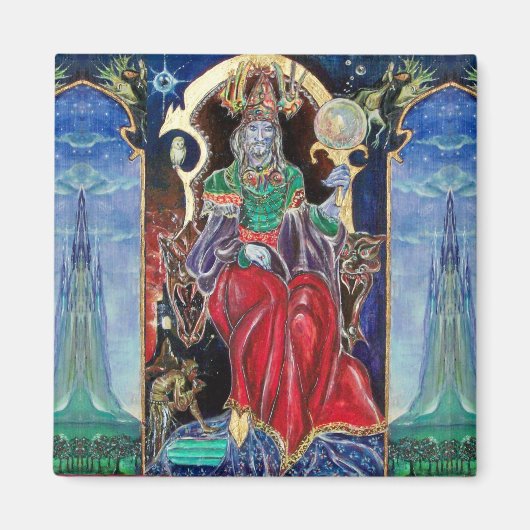 NEUROMANCER, blau rot Magnet (Vorne)