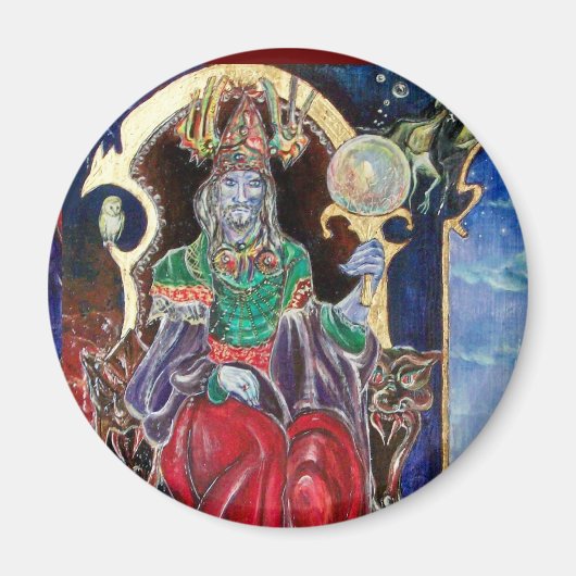 NEUROMANCER, blau rot Magnet (Vorne)