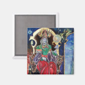 NEUROMANCER, blau rot Magnet (Vorderseite/Rückseite)