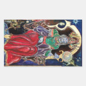 NEUROMANCER, blau rot Rechteckiger Aufkleber (Vorderseite)