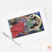 NEUROMANCER, blau rot Rechteckiger Aufkleber (Umschlag)