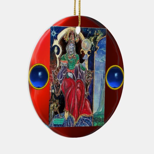 NEUROMANCER, Blauer Saphir Edelsteine Keramik Ornament (Rechts)