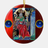 NEUROMANCER, Blauer Saphir Edelsteine Keramik Ornament (Vorne)