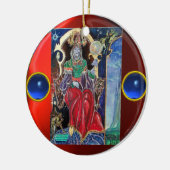 NEUROMANCER, Blauer Saphir Edelsteine Keramik Ornament (Links)