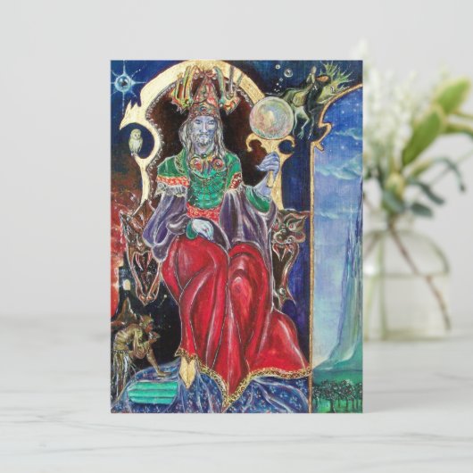 NEUROMANCER, Halloween-Party schwarz-blau Einladung (Stehend Vorderseite)