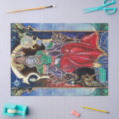 NEUROMANCER Magician King, Fantasy Red Blue Seidenpapier (Basteln)