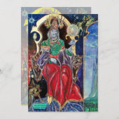 NEUROMANCER Magician King Halloween-Party Einladun Einladung (Vorne/Hinten)