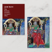 NEUROMANCER, Magier King Blue Red Visitenkarte (Vorne/Hinten)