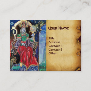 NEUROMANCER Perchment Visitenkarte