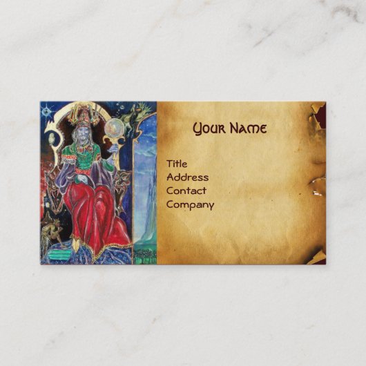 NEUROMANCER Perchment Visitenkarte (Vorderseite)