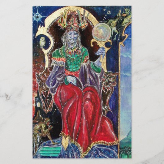 NEUROMANCER red purple blue Briefpapier (Rückseite)