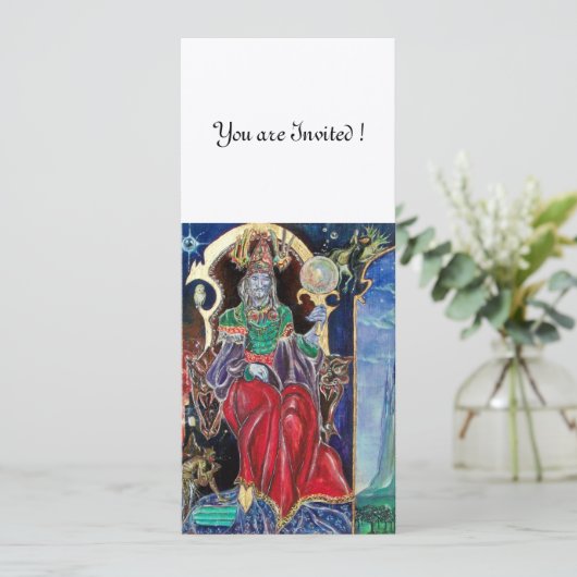 NEUROMANCER , rot-blau, weiß, gold-metallisch, Einladung (Stehend Vorderseite)