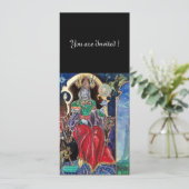 NEUROMANCER, rot-blau, weiß, schwarz Einladung (Stehend Vorderseite)