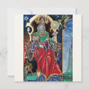 NEUROMANCER, rotes, blaues Filzpapier Ankündigung