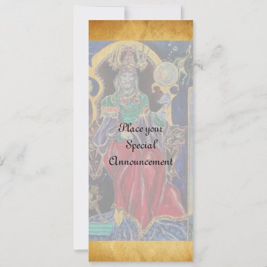 NEUROMANCER , rotes blaues Pergament Einladung (Rückseite)