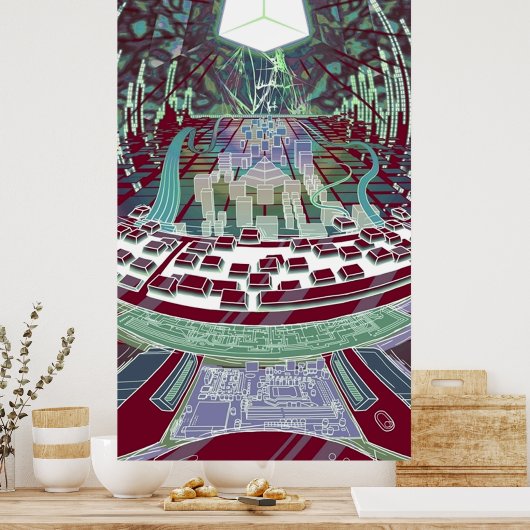 Neuromancer Wintermute Poster (Küche)