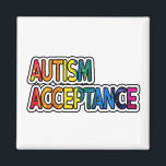NeuroMannigfaltigkeit Autismus Akzeptanz Regenboge Magnet<br><div class="desc">Neurodität Autismus Bewusstsein Akzeptanz Rainbow Infinity Sign</div>