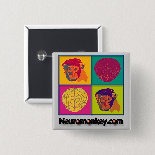 Neuromonkey Abzeichen Button (Vorne & Hinten)