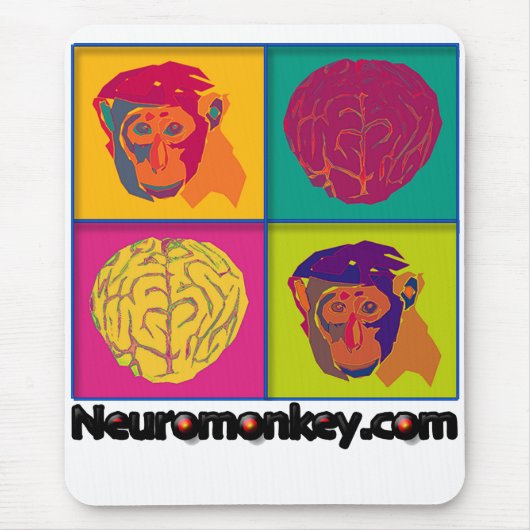 Neuromonkey Mausunterlage Mousepad (Vorne)