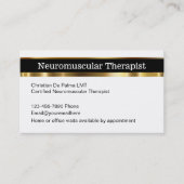 Neuromuskuläre Therapie Terminkarte (Vorderseite)