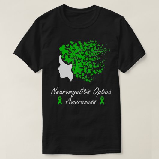 Neuromyelitis Optica Bewusstsein Frauen Schmetterl T-Shirt (Design vorne)