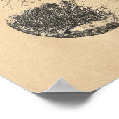 Neuron Anatomie des menschlichen Gehirns Vintag Poster (Ecke)