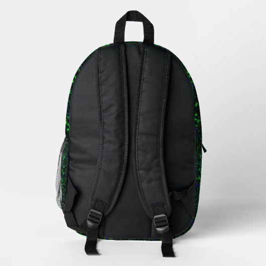 Neuron City Backpack #3 Bedruckter Rucksack (Rückseite)