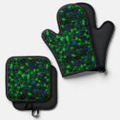 Neuron City Oven Mitt Set (Vorderseite/Rückseite)