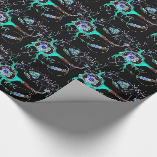 Neuron! Geschenkpapier (Ecke)