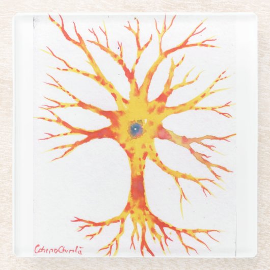 Neuron Glasuntersetzer (Vorderseite)
