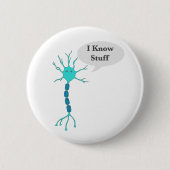 Neuron I Know Stuff White Button (Vorderseite)
