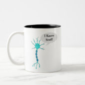 Neuron I Know Stuff Zweifarbige Tasse (Links)