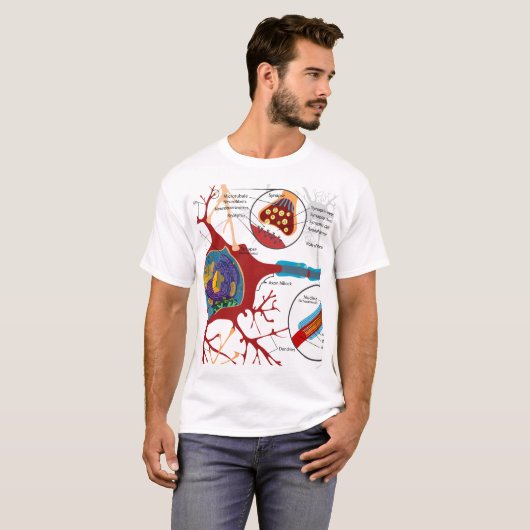 Neuron-Nerv gesund T-Shirt (Vorne ganz)