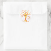 Neuron Runder Aufkleber (Tasche)
